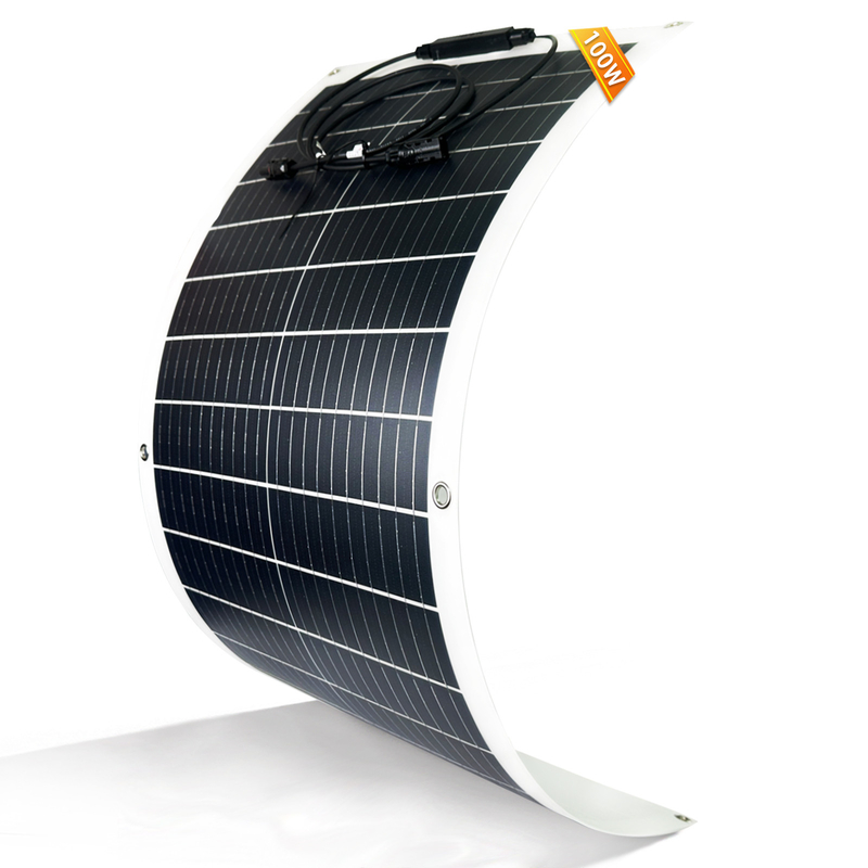 100w panneau solaire flexible 12v pour caravane RV cabine de bateau maison camping-car Van Shed UK