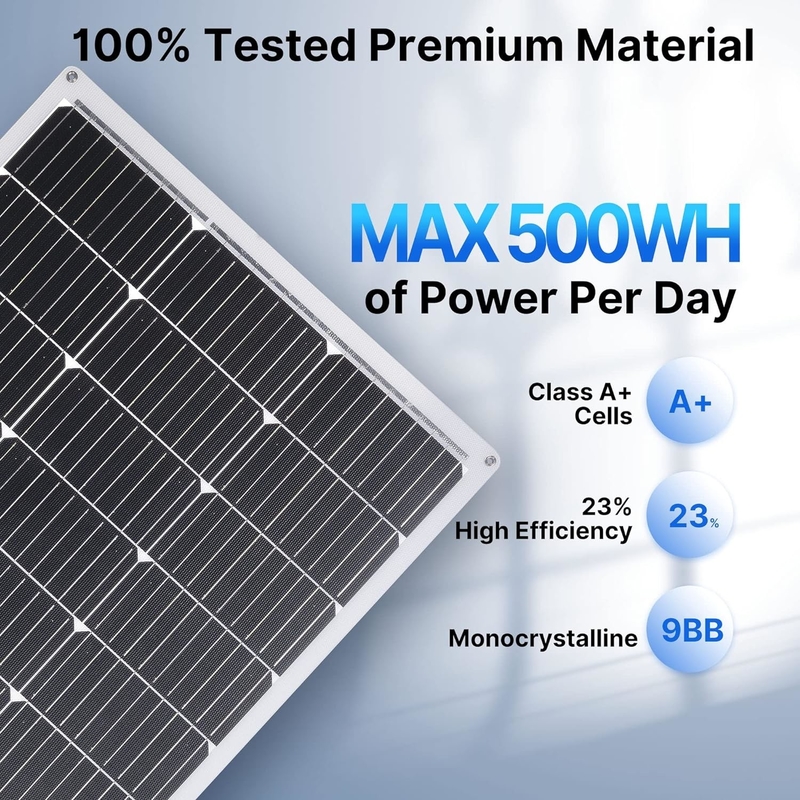 100w panneau solaire flexible 12v pour caravane RV cabine de bateau maison camping-car Van Shed UK